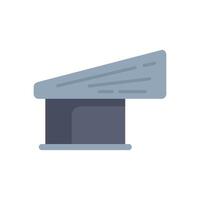 Side view of a modern bus stop shelter with bench vector