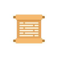 Ancient scroll showing important writing on parchment vector