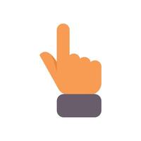 Businessman hand pointing up index finger gesture vector