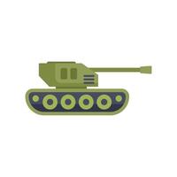 Powerful military tank pointing its cannon to the right vector