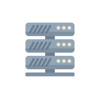 Database server providing cloud computing services icon vector