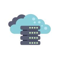 Cloud computing data storage server network technology icon vector