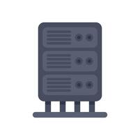 Data center server providing computing power hosting service vector