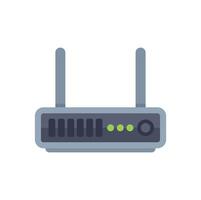 Wireless router providing internet connection icon vector