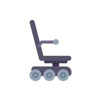 Modern office chair with wheels for comfortable working vector