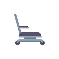 Modern rolling chair with adjustable height and backrest vector