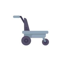 Empty wagon cart waiting to be used to carry something vector