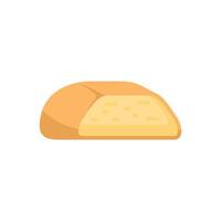 Sliced loaf of bread showing soft inside texture vector