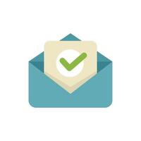 Email containing check mark showing validation vector