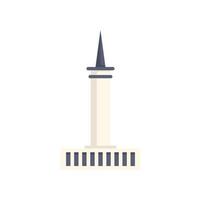 Washington monument standing tall in simple style vector