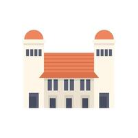 Lawang sewu building showing traditional javanese architecture vector
