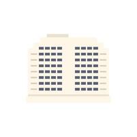 Modern building showing minimalist architecture style vector