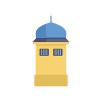 Mosque building representing islamic religion and culture vector