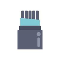Fiber optic cable transmitting data through wires icon vector