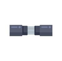 Electrical cable connector joining two wires together connecting current vector