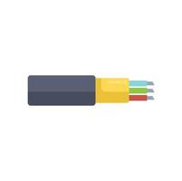 Fiber optic cable transmitting digital data information flow vector