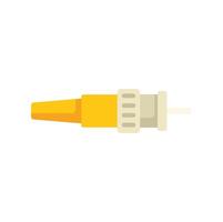 Fiber optic cable connector transmitting digital data signal vector