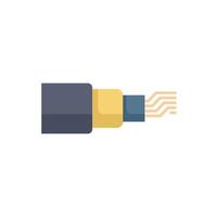 Fiber optic cable transmitting digital data signal vector