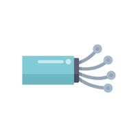 Futuristic cable transferring data through optical fiber with high speed vector