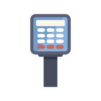 Electronic price tag is displaying the price of a product in a store vector