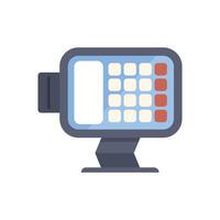 Credit card reader processing payment for online shopping vector