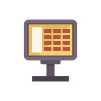 Electronic price display showing numbers on stand vector