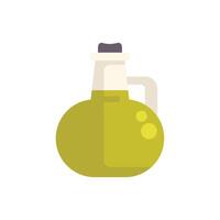 Olive oil jug with handle containing extra virgin olive oil vector