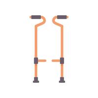 Pair of jumping stilts standing upright on white background vector