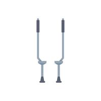 Pair of jumping stilts isolated on white background vector