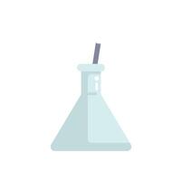 Laboratory glassware erlenmeyer flask experimenting mixing liquids vector