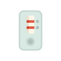 Positive result rapid antigen test showing two red lines vector