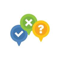 Choosing right answer from multiple choice options vector