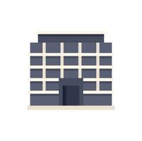 Office building with many floors is standing alone vector