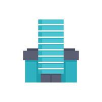 Modern office building with large windows is standing tall vector