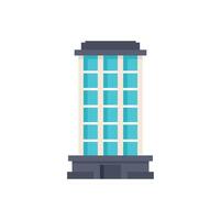 Modern office building with large windows reaching for the sky vector