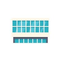 Modern office building with a minimalist design is standing tall vector