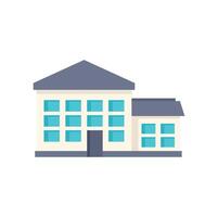 Modern office building with large windows for rent or sale vector