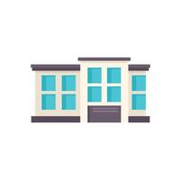 Modern building with large windows is waiting for its tenants vector