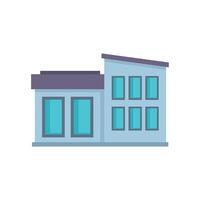 Modern office building featuring a unique and stylish design vector