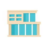 Modern building showing urban architecture with glass exterior vector