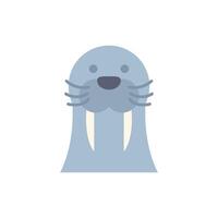 Cute walrus showing its tusks illustration vector