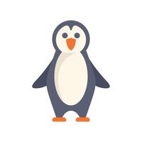 Happy cartoon penguin standing and smiling vector