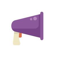 Purple megaphone announcing big news with loudspeaker vector