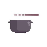 Modern multi cooker with temperature sensor displaying cooking process vector