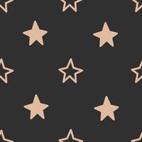 Minimal Starry Seamless Pattern vector