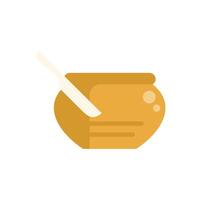 Butter dish with knife spreading butter on toast icon vector