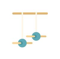 Montessori mobile is hanging with balls on white background vector