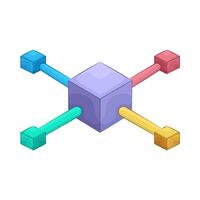 Illustration of network vector