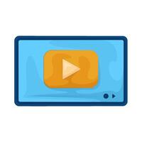 Illustration of play button vector