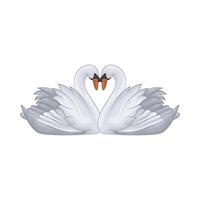 Illustration of swan couple vector